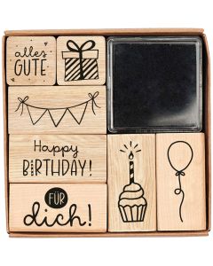 Stempel-Set Geburtstag