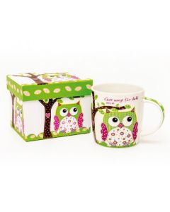 Tasse in Geschenkbox 'Eule'