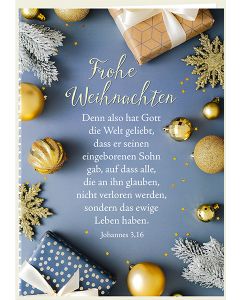 Faltkarte 'Frohe Weihnachten'