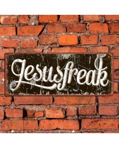 Metallschild 'Jesusfreak'