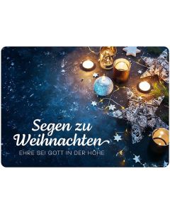 Postkarte 'Segen zu Weihnachten'