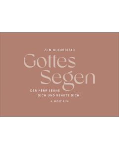 Postkarte 'Zum Geburtstag Gottes Segen' 12 Ex.