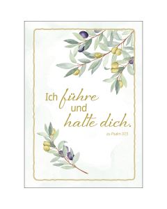 Postkarte 'Ich führe und halte dich.' 4 Ex.