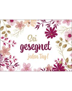 Postkarte 'Sei gesegnet jeden Tag!' 4 Ex.