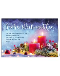 Faltkarte 'Frohe Weihnachten' 1x