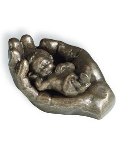 Figur 'In seiner Hand' bronzefarben