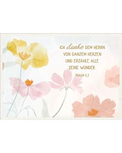 Postkarte 'Ich danke dem Herrn' 10 Ex.