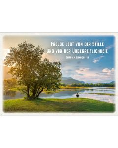 Postkarte 'Freude lebt von der Stille' 12 Ex.