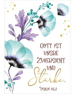 Postkarte Gott ist Zuversicht und Stärke  10EX