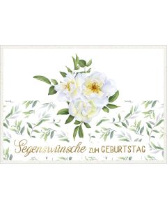 Postkarte 'Segenswünsche zum Geburtstag'