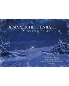 Postkarte 'Besinnliche Festtage und ein gutes neues Jahr' 12x