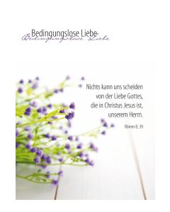 Faltkarte 'Bedingungslose Liebe'