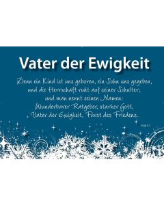 Typo-Card 'Vater der Ewigkeit'